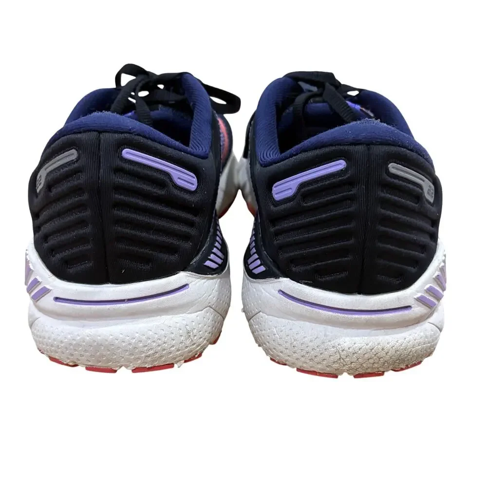Brooks Adrenaline GTS 22 Black Coral Purple Women’s Athletic Sneakers 9 Wide